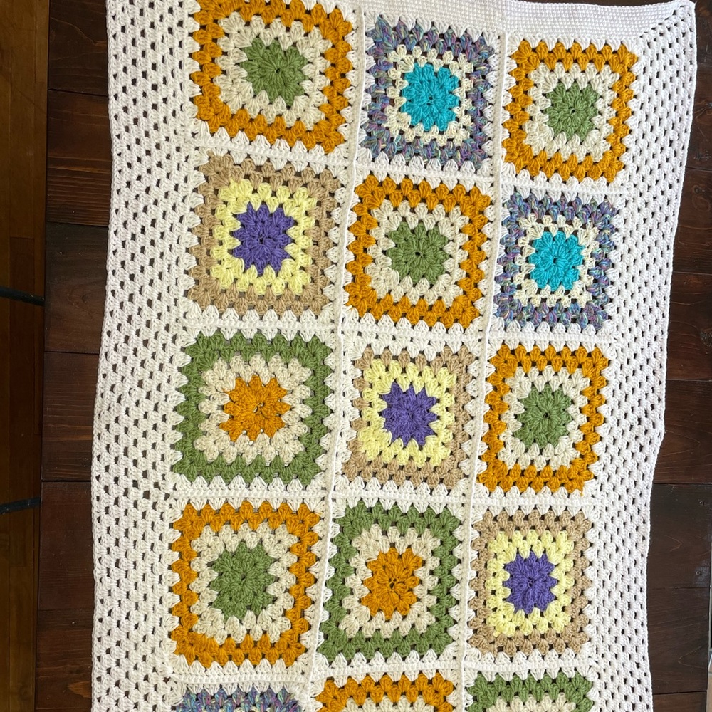 Handmade in Maine baby blanket afghan